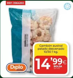 Oferta de Diplo - Gambón Austral Pelado Desvenado por 14,99€ en CashDiplo