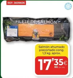 Oferta de Salmón Ahumado Precortado Cong. por 17,35€ en CashDiplo