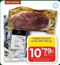 Oferta de Magret De Pato Cong. 300-400 Gr. por 10,79€ en CashDiplo