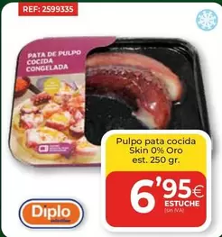 Oferta de Pulpo -  Pata Cocida Skin 0% Oro por 6,95€ en CashDiplo