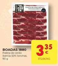 Oferta de Boadas - Paleta De Cerdo Ibércia 50% Lonchas por 3,35€ en CashDiplo