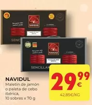 Oferta de Navidul - Maletin De Jamon O Paleta De Cebo Iberica por 29,99€ en CashDiplo