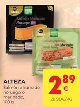 Oferta de Alteza - Salmon Ahumado Noruego O Marinado por 2,89€ en CashDiplo