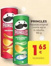 Oferta de Pringles - Patas Original Crema Agria & Cebolla por 1,65€ en CashDiplo