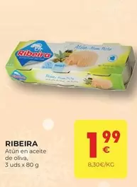 Oferta de Ribeira - Atún En Aceite De Oliva por 1,99€ en CashDiplo