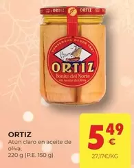 Oferta de Ortiz - Atun Claro En Aceite De Oliva por 5,49€ en CashDiplo