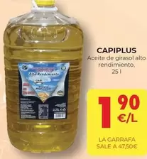 Oferta de Capiplus - Aceite De Girasol Alto Rendimiento por 1,9€ en CashDiplo