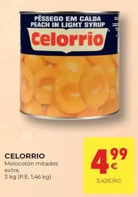 Oferta de Celorrio - Melocoton Mitades Extra por 4,99€ en CashDiplo