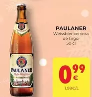 Oferta de Paulaner - Weissbier Cerveza De Trigo por 0,99€ en CashDiplo