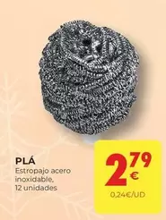 Oferta de Pla - Estropajo Acero Inoxidable por 2,79€ en CashDiplo