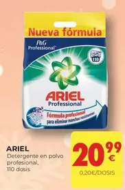 Oferta de Ariel - Detergente En Polvo Profesional por 20,99€ en CashDiplo