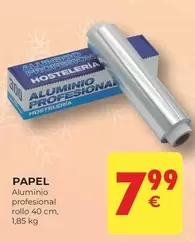 Oferta de Hosteleria - Papel Aluminio Profesional por 7,99€ en CashDiplo