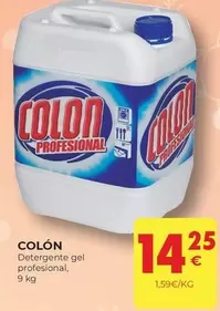 Oferta de Colon - Detergente Gel Profesional por 14,25€ en CashDiplo