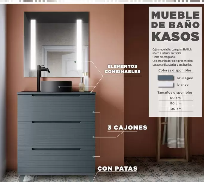 Oferta de Antracita - Mueble De Baño Kasos en BdB