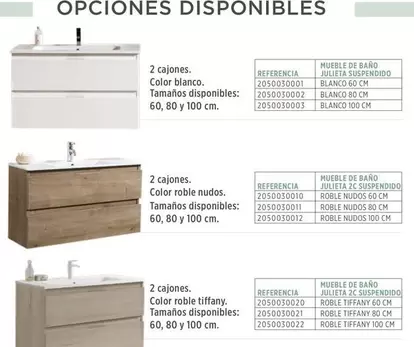 Oferta de Opciones Disponibles en BdB