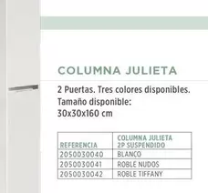 Oferta de Columna Julieta en BdB