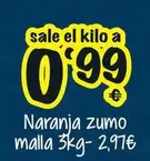 Oferta de Naranja Zumo Malla por 0,99€ en Cash Fresh