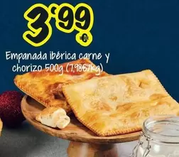 Oferta de Empanada Iberica Carne Y Chorizo por 3,99€ en Cash Fresh