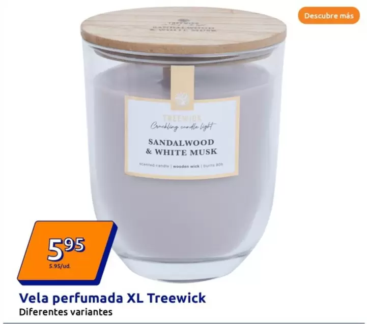 Oferta de Treewick - Vela Perfumada XL por 5,95€ en Action