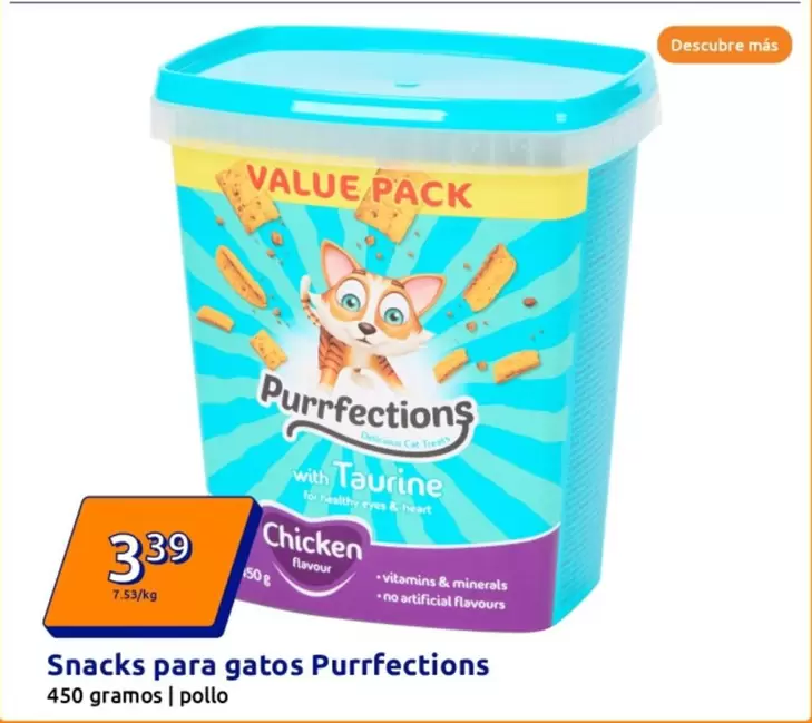 Oferta de Purrfections - Snacks Para Gatos por 3,39€ en Action