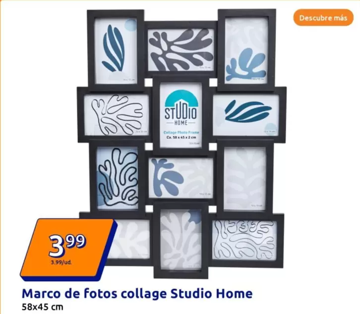 Oferta de Studio Home - Marco De Fotos Collage por 3,99€ en Action