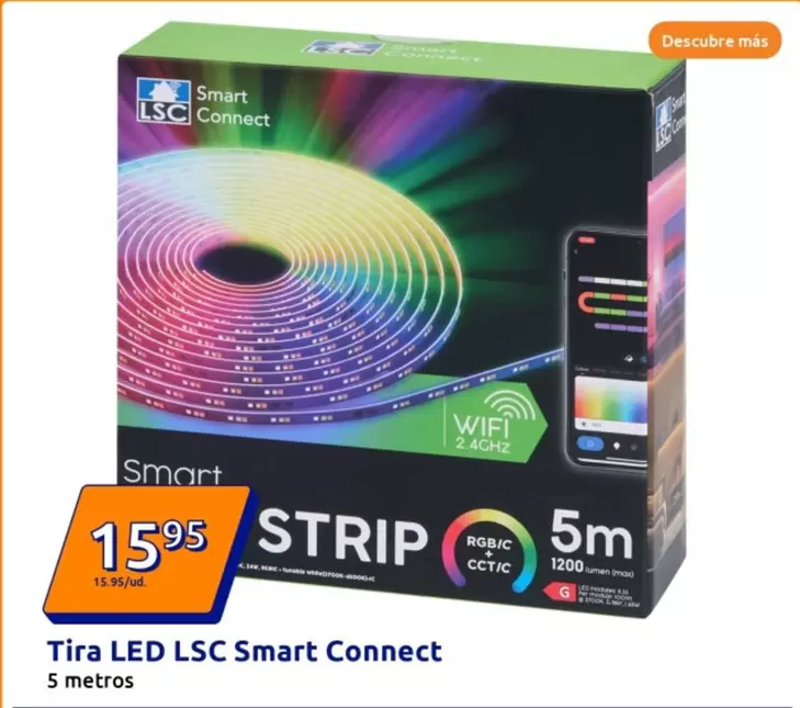 Oferta de Smart Connect - Tira LED LSC por 15,95€ en Action