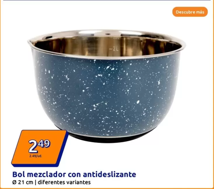 Oferta de Bol Mezclador Con Antideslizante por 2,49€ en Action