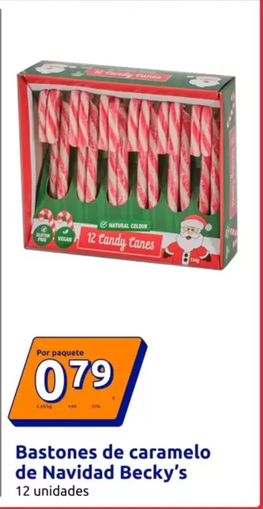 Oferta de Becky's - Bastones De Caramelo De Navidad  por 0,79€ en Action