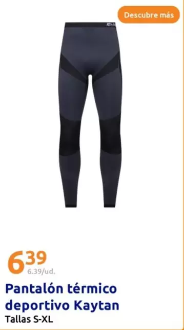 Oferta de Kaytan - Pantalon Termico Deportivo por 6,39€ en Action