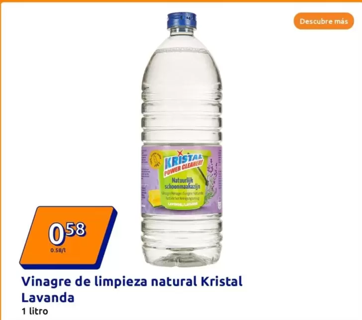 Oferta de Kristal - Vinagre De Limpieza Natural por 0,58€ en Action