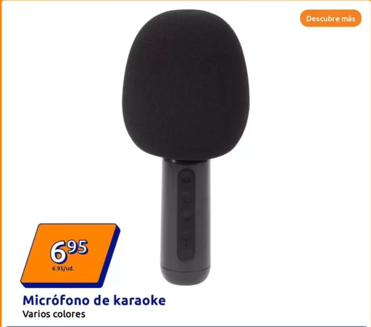 Oferta de Microfono De Karaoke por 6,95€ en Action