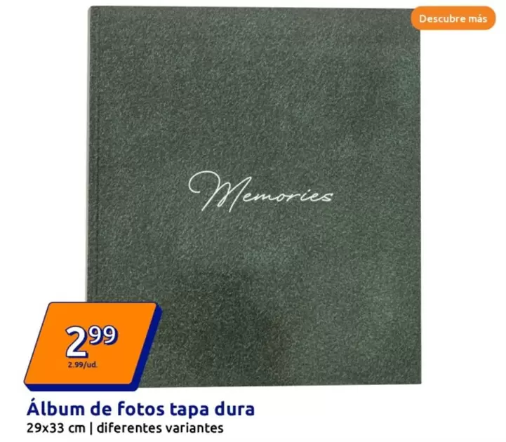 Oferta de Álbum De Fotos Tapa Dura por 2,99€ en Action