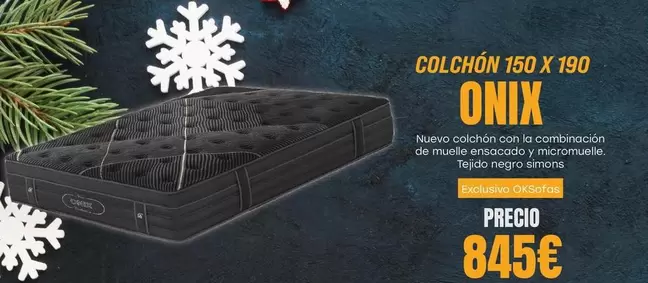 Oferta de Onix Colchon 150x190 por 845€ en OKSofas