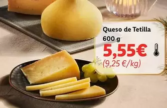 Oferta de Queso De Tetilla por 5,55€ en Lidl