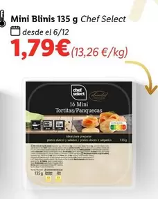 Oferta de Chef select - Mini Blinis por 1,79€ en Lidl