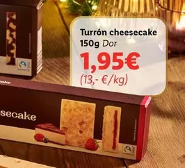 Oferta de Turrón Cheesecake por 1,95€ en Lidl