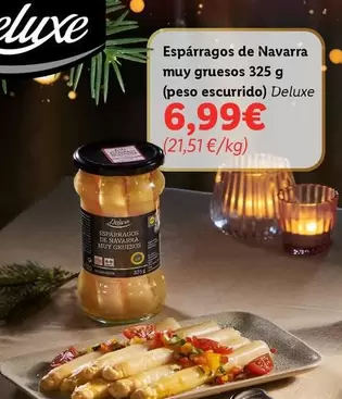 Oferta de Deluxe - Espárragos De Navarra Muy Gruesos por 6,99€ en Lidl