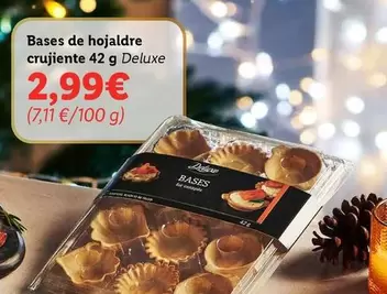 Oferta de Deluxe - Bases De Hojaldre Crujiente por 2,99€ en Lidl