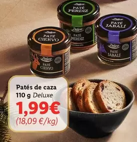 Oferta de Deluxe - Pates De Caza por 1,99€ en Lidl