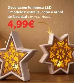 Oferta de Estrella - Decoracion Luminosa Led por 4,99€ en Lidl