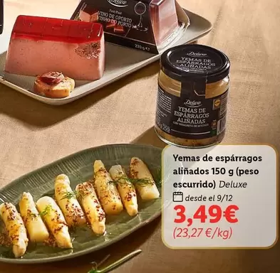 Oferta de Deluxe - Yemas De Esparragos Alinados por 3,49€ en Lidl