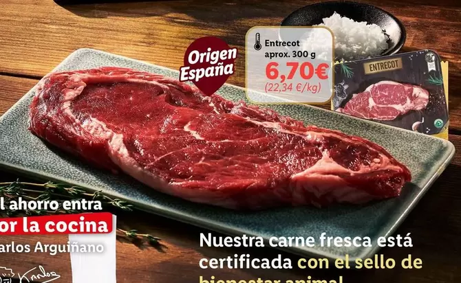 Oferta de Origen - Nuestra Carne Fresca Esta Certificada Con Et Seello De por 6,7€ en Lidl