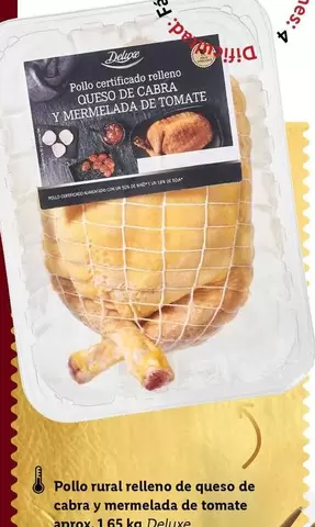 Oferta de Delapierre - Pollo Rural Relleno De Queso De Cabra Y Mermelada De Tomate en Lidl