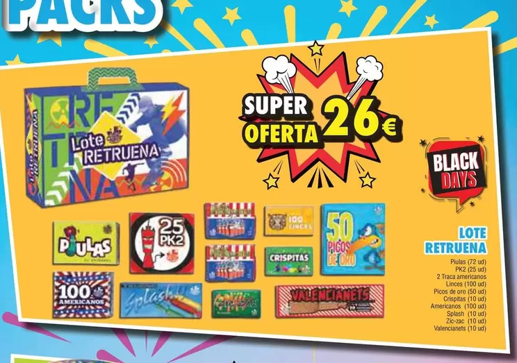 Oferta de  Lote Retruena por 26€ en Hipercohete