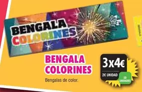 Oferta de Bengala Colorines por 4€ en Hipercohete