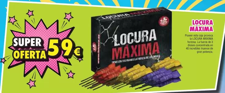 Oferta de Locura Maxima por 59€ en Hipercohete