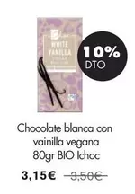 Oferta de Ichoc - Chocolate Blanca Con Vainilla Vegana Bio por 3,15€ en NaturaSí