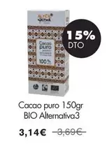 Oferta de Alternativa3 - Cacao Puro Bio por 3,14€ en NaturaSí