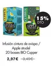 Oferta de Cupper - Infusión Cintura De Avispa / Apple Strudel 20 Bosses Bio por 2,97€ en NaturaSí