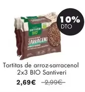 Oferta de Santiveri - Tortitas De Arroz-Sarracenol 2x3 Bio por 2,69€ en NaturaSí